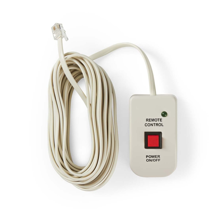 Nedis Power Inverter Fjärrkontroll | 5.00 m | RJ10 | Vit i gruppen HEM, HUSHÅLL & TRÄDGÅRD / El & Belysning / Spänningsomvandlare hos TP E-commerce Nordic AB (C70224)