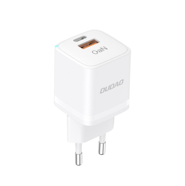 Dudao A13Pro Adapter 33Watt GaN 1xUSB-C + 1xUSB-A i gruppen SMARTPHONE & SURFPLATTOR / Laddare & Kablar / Väggladdare / Väggladdare Typ C hos TP E-commerce Nordic AB (C70302)