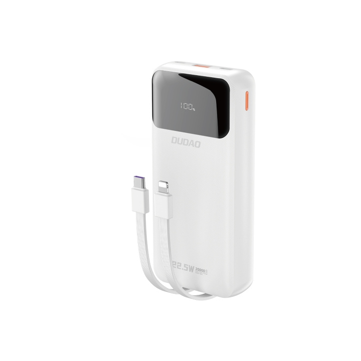 Dudao K15PRO powerbank 20000mAh 22.5W White i gruppen SMARTPHONE & SURFPLATTOR / Laddare & Kablar / Powerbanks hos TP E-commerce Nordic AB (C70309)