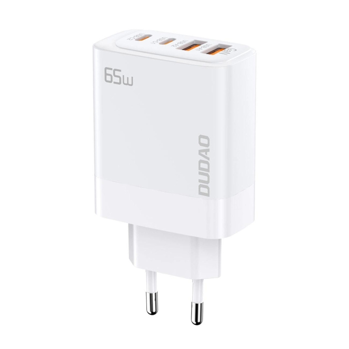 Dudao A65EU 65Wattt Adapter GaN i gruppen SMARTPHONE & SURFPLATTOR / Laddare & Kablar / Väggladdare / Väggladdare Typ C hos TP E-commerce Nordic AB (C70316)