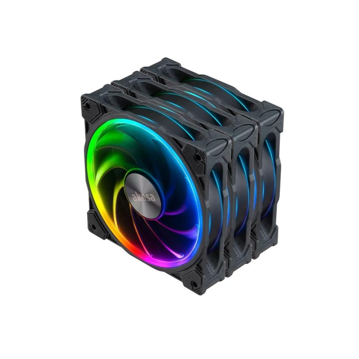 Akasa SOHO AR Kit Premium 120mm Cooling Fans with Addressable RGB i gruppen DATORER & KRINGUTRUSTNING / Datorkomponenter / Kylning / Chassifläktar hos TP E-commerce Nordic AB (C70485)