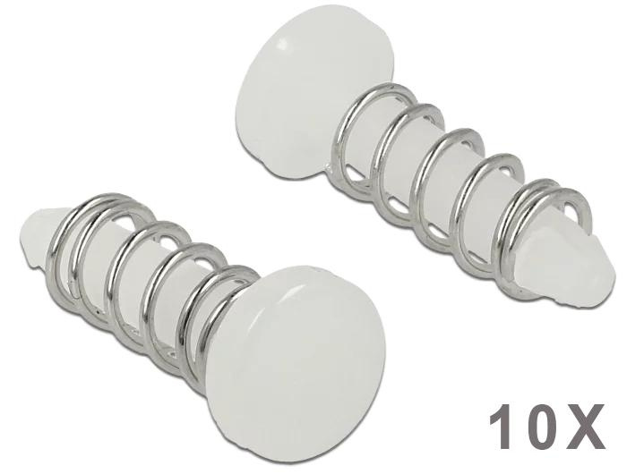DeLOCK Snap Rivet for heat sink - set 10 pieces white i gruppen DATORER & KRINGUTRUSTNING / Datorkomponenter / Kylning / Processorkylare hos TP E-commerce Nordic AB (C70489)
