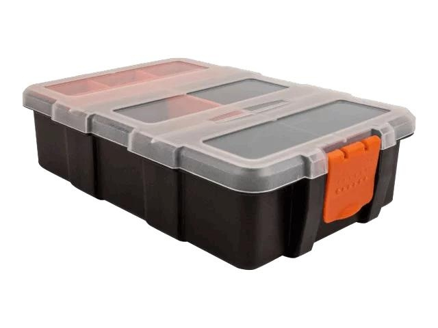 DeLOCK Sorting box 11 compartments 220 x 155 x 60 mm orange, black i gruppen HEM, HUSHÅLL & TRÄDGÅRD / Verktyg / Övriga Verktyg & Tillbehör hos TP E-commerce Nordic AB (C70493)