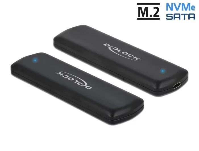 DeLOCK External USB TypeC™ Combo Enclosure M.2 NVMe PCIe or SATA | DATORER & KRINGUTRUSTNING - Datortillbehör - Hårddisk-kabinetter - Hårddiskkabinett 2.5 tum | GameStuff