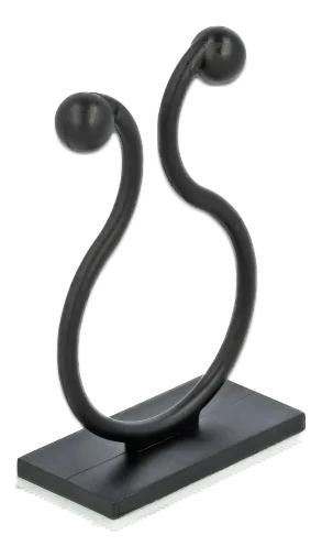 DeLOCK Cable drill with adhesive socket black 10 pieces i gruppen HEMELEKTRONIK / Kablar & Adaptrar / Kabelhantering hos TP E-commerce Nordic AB (C70588)