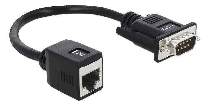 DeLOCK Serial RS-232/422/485 Adapter DB9 male to RJ45 jack i gruppen DATORER & KRINGUTRUSTNING / Datorkablar / Övriga datorkablar hos TP E-commerce Nordic AB (C70615)