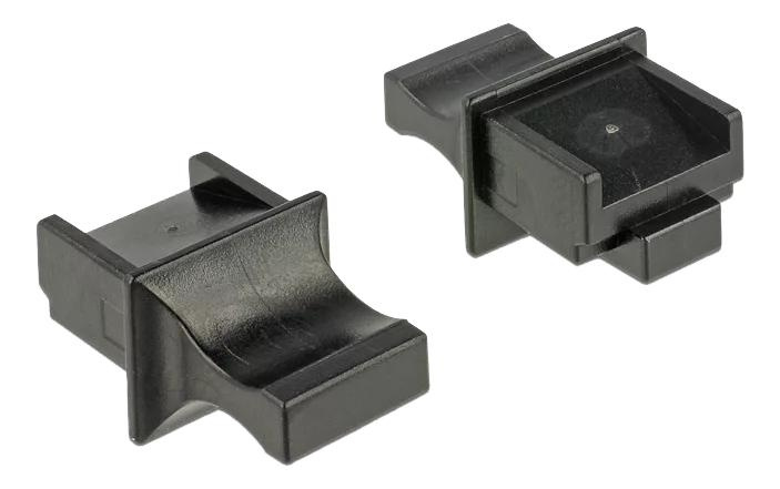 DeLOCK Dust Cover for RJ45 jack with grip 10 pieces black i gruppen DATORER & KRINGUTRUSTNING / Datorkablar / Nätverkskablar / Adaptrar & Skarvdon hos TP E-commerce Nordic AB (C70617)