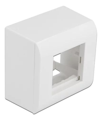 DeLOCK Surfacemounted Housing Easy 45 Modules 82 x 82 mm white i gruppen HEM, HUSHÅLL & TRÄDGÅRD / El & Belysning / Elinstallation / Övriga el-tillbehör hos TP E-commerce Nordic AB (C70660)
