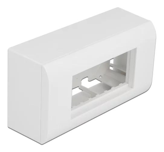 DeLOCK Surfacemounted Housing Easy 45 Modules 152 x 82 mm white i gruppen HEM, HUSHÅLL & TRÄDGÅRD / El & Belysning / Elinstallation / Övriga el-tillbehör hos TP E-commerce Nordic AB (C70661)