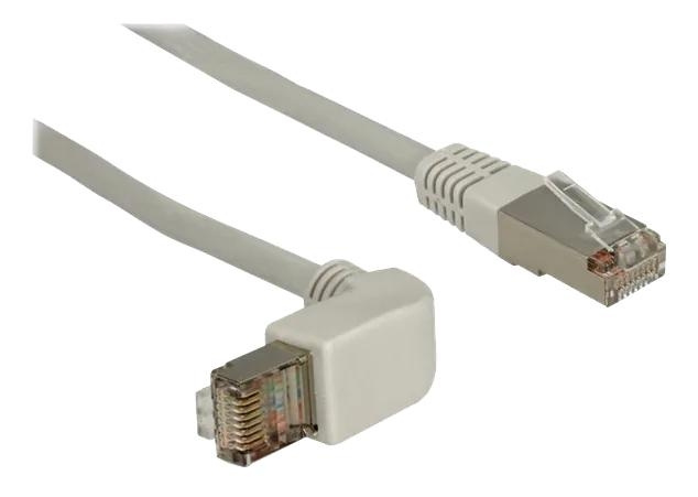 DeLOCK Network cable RJ45 Cat.5e SF/UTP upwards angled/straight 1 m i gruppen DATORER & KRINGUTRUSTNING / Datorkablar / Nätverkskablar / Cat5e hos TP E-commerce Nordic AB (C70681)