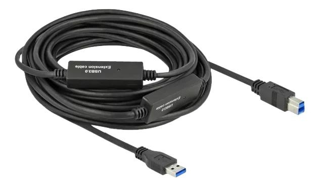 DeLOCK Active USB 3.2 Gen 1 Cable USB Type-A to USB Type-B 10 m i gruppen DATORER & KRINGUTRUSTNING / Datorkablar / USB-kablar / USB-A / Kablar hos TP E-commerce Nordic AB (C70704)