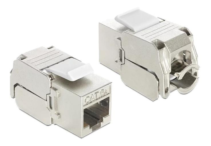 DeLOCK Keystone Module RJ45 jack > LSA Cat.6A STP i gruppen DATORER & KRINGUTRUSTNING / Datorkablar / Nätverkskablar / Adaptrar & Skarvdon hos TP E-commerce Nordic AB (C70738)