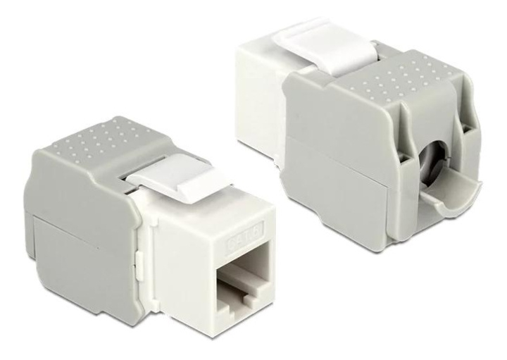 DeLOCK Keystone Module RJ45 jack > LSA Cat.6 UTP white i gruppen DATORER & KRINGUTRUSTNING / Datorkablar / Nätverkskablar / Adaptrar & Skarvdon hos TP E-commerce Nordic AB (C70748)