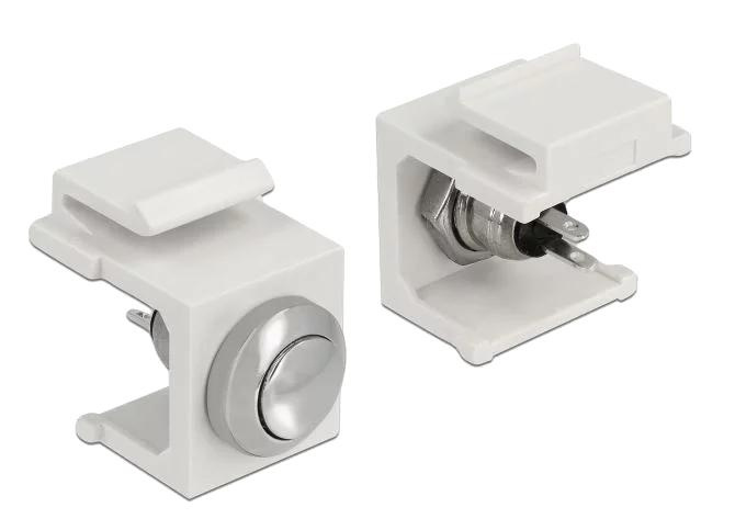 DeLOCK Keystone Push-button black i gruppen DATORER & KRINGUTRUSTNING / Datorkablar / Nätverkskablar / Adaptrar & Skarvdon hos TP E-commerce Nordic AB (C70756)