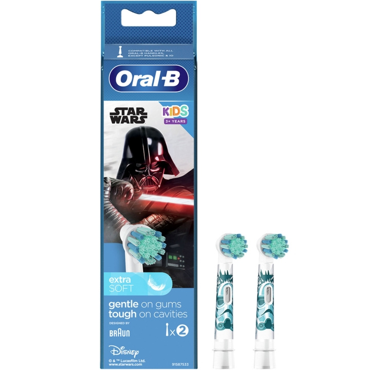 Oral B Borsthuvud Star Wars 2st i gruppen SKÖNHET & HÄLSA / Munvård / Borsthuvuden & Tillbehör hos TP E-commerce Nordic AB (C70861)