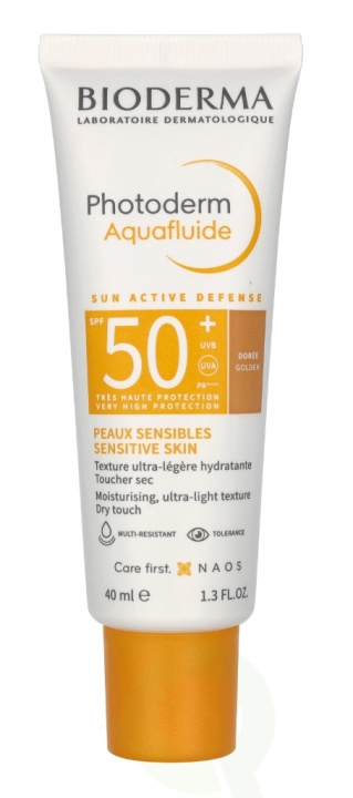 Bioderma Photoderm Aquafluid SPF50+ 40 ml Golden i gruppen SKÖNHET & HÄLSA / Hudvård / Solskydd & Tanning / Solskydd hos TP E-commerce Nordic AB (C70876)