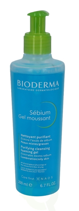 Bioderma Sebium Gel Moussant 200 ml i gruppen SKÖNHET & HÄLSA / Hudvård / Ansiktsvård / Rengöring hos TP E-commerce Nordic AB (C70968)