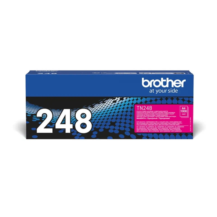 Brother Toner TN248M TN-248 Magenta i gruppen DATORER & KRINGUTRUSTNING / Skrivare & Tillbehör / Bläck & Toner / Toner / Brother hos TP E-commerce Nordic AB (C71095)