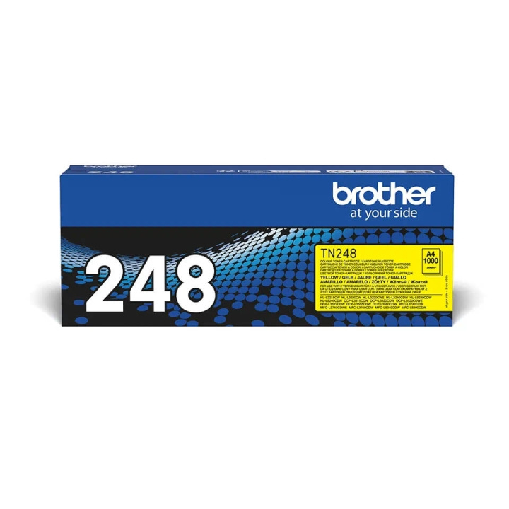 Brother Toner TN248Y TN-248 Gul i gruppen DATORER & KRINGUTRUSTNING / Skrivare & Tillbehör / Bläck & Toner / Toner / Brother hos TP E-commerce Nordic AB (C71096)