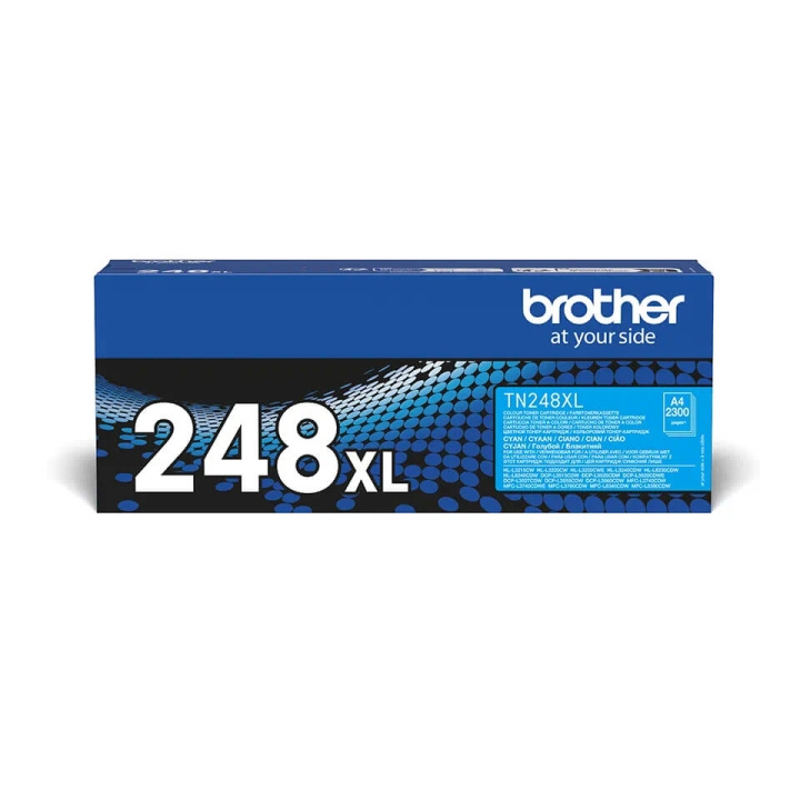Brother Toner TN248XLC TN-248 XL Cyan i gruppen DATORER & KRINGUTRUSTNING / Skrivare & Tillbehör / Bläck & Toner / Toner / Brother hos TP E-commerce Nordic AB (C71098)