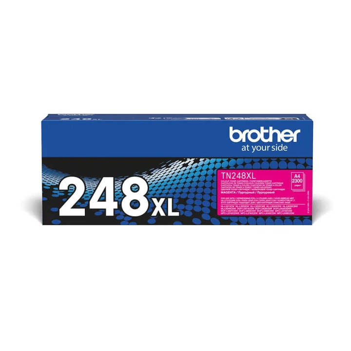 Brother Toner TN248XLM TN-248 XL Magenta i gruppen DATORER & KRINGUTRUSTNING / Skrivare & Tillbehör / Bläck & Toner / Toner / Brother hos TP E-commerce Nordic AB (C71099)