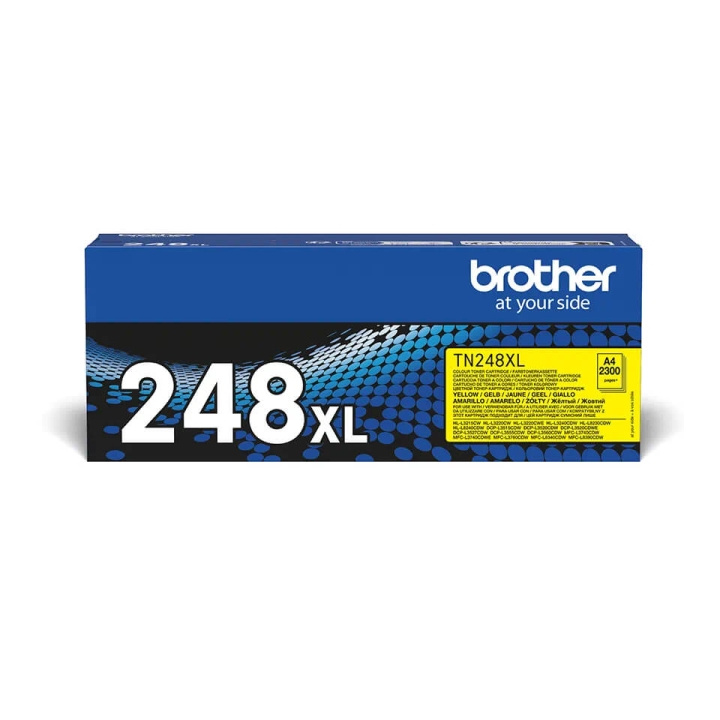 Brother Toner TN248XLY TN-248 XL Gul i gruppen DATORER & KRINGUTRUSTNING / Skrivare & Tillbehör / Bläck & Toner / Toner / Brother hos TP E-commerce Nordic AB (C71100)