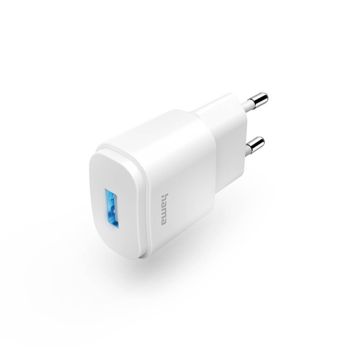 Hama Charger 1xUSB-A 6W White i gruppen SMARTPHONE & SURFPLATTOR / Laddare & Kablar / Väggladdare / Väggladdare USB hos TP E-commerce Nordic AB (C71157)