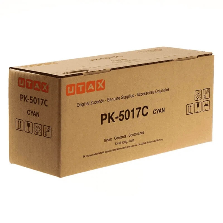 UTAX Toner 1T02TVCUT0 PK-5017C Cyan i gruppen DATORER & KRINGUTRUSTNING / Skrivare & Tillbehör / Bläck & Toner / Toner / Övriga hos TP E-commerce Nordic AB (C71317)