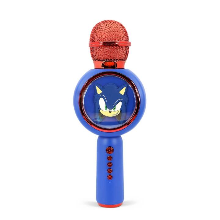 Sonic The Hedgehog Karaoke Mikrofon PopSing med LED i gruppen HEMELEKTRONIK / Ljud & Bild / Handhållna mikrofoner hos TP E-commerce Nordic AB (C71387)