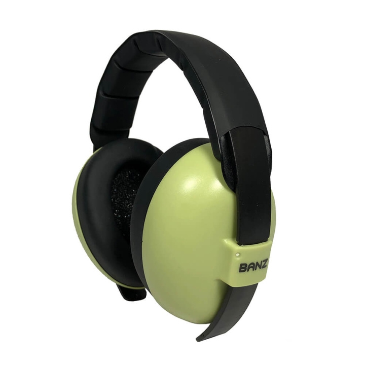 BANZ Hörselskydd Baby Leaf Green i gruppen LEKSAKER, BARN- & BABYPRODUKTER / Barnsäkerhet / Hörselskydd & Övrigt hos TP E-commerce Nordic AB (C71447)