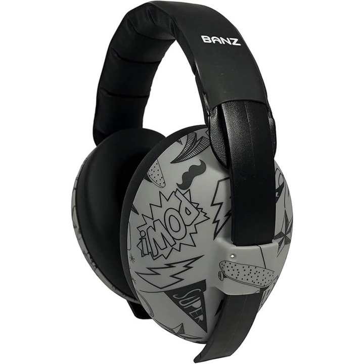 BANZ Ear Muffs Baby Grafiti i gruppen LEKSAKER, BARN- & BABYPRODUKTER / Barnsäkerhet / Hörselskydd & Övrigt hos TP E-commerce Nordic AB (C71448)