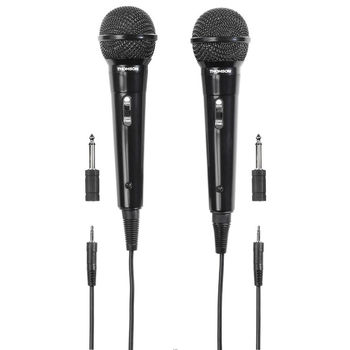 Thomson Microphone Dynamic M135D Karaoke Kit i gruppen HEMELEKTRONIK / Ljud & Bild / Handhållna mikrofoner hos TP E-commerce Nordic AB (C71491)