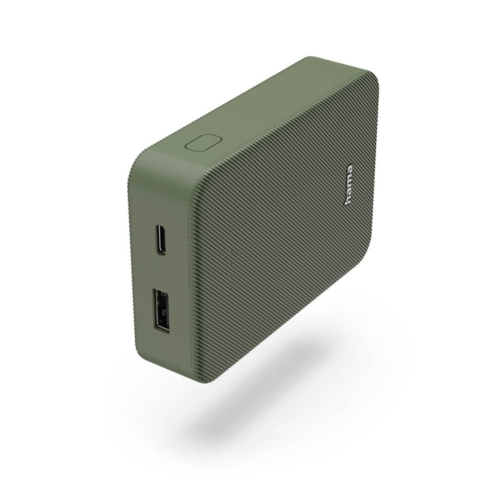 Hama Powerbank Colour 10 10000mAh USB-C+USB-A Green i gruppen SMARTPHONE & SURFPLATTOR / Laddare & Kablar / Powerbanks hos TP E-commerce Nordic AB (C71532)