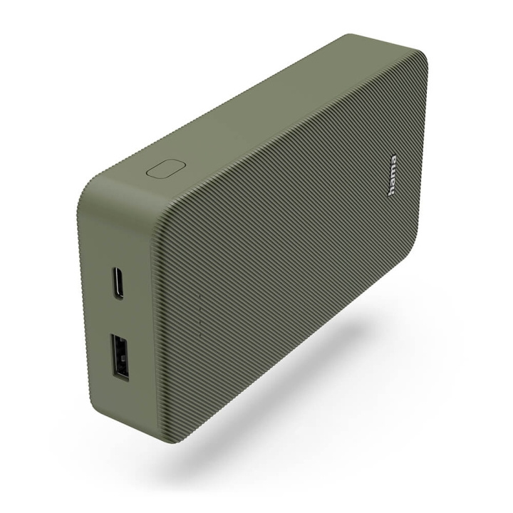Hama Powerbank Colour 20 20000mAh USB-C+USB-A Grön i gruppen SMARTPHONE & SURFPLATTOR / Laddare & Kablar / Powerbanks hos TP E-commerce Nordic AB (C71535)