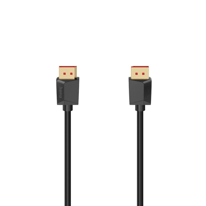 Hama Kabel DisplayPort 2.1 8K Ultra-HD 2.0m Svart i gruppen DATORER & KRINGUTRUSTNING / Datorkablar / DisplayPort / Kablar hos TP E-commerce Nordic AB (C71592)