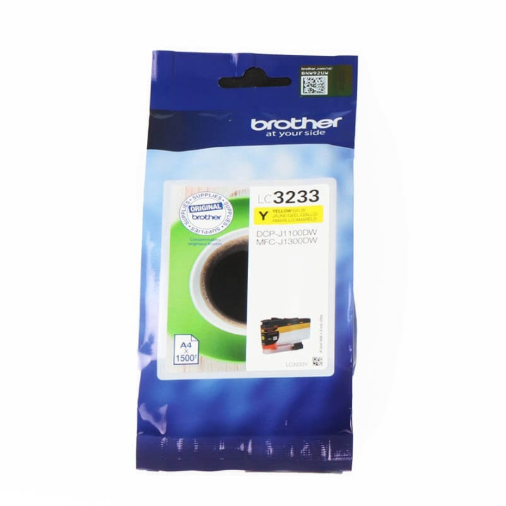 Brother Bläck LC3233Y LC-3233 Gul i gruppen DATORER & KRINGUTRUSTNING / Skrivare & Tillbehör / Bläck & Toner / Bläckpatroner / Brother hos TP E-commerce Nordic AB (C71648)