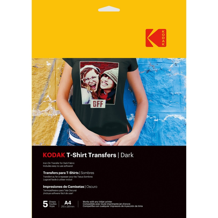 Kodak T-Shirt Transfers Mörk Textil A4 x5st