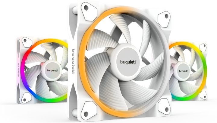 Be Quiet! Light Wings PWM-fläktpaket, 120 mm, 3-pack, vit i gruppen DATORER & KRINGUTRUSTNING / Datorkomponenter / Kylning / Chassifläktar hos TP E-commerce Nordic AB (C71837)