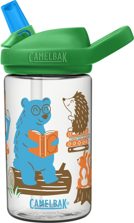 Camelbak Eddy+ Kids 0,4L vattenflaska, Läsning av djur i gruppen LEKSAKER, BARN- & BABYPRODUKTER / Äta & Dricka / Flaskor & Barnmuggar hos TP E-commerce Nordic AB (C71849)