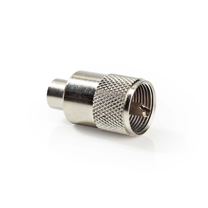 Nedis PL259 Kontakt | Rak | Hane | Nickelplaterad | 75 Ohm | Löda | Kabel input diameter: 7.0 mm | Metall | Silver | 25 st. | Kuvert i gruppen HEMELEKTRONIK / Kablar & Adaptrar / Ljud Analog / Adaptrar hos TP E-commerce Nordic AB (C71864)