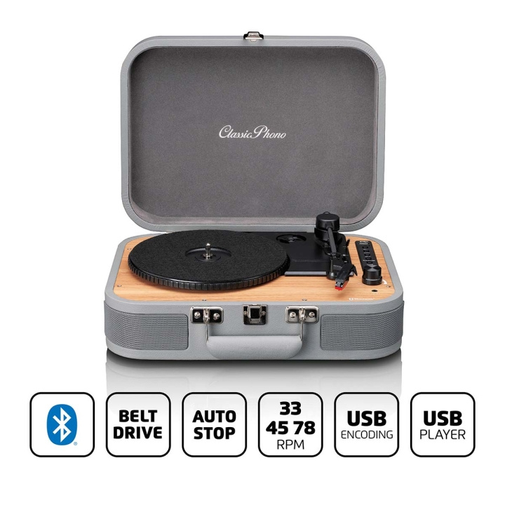 Lenco Skivspelare med Bluetooth® och USB-spelare/inspelare i gruppen HEMELEKTRONIK / Ljud & Bild / Hemmabio, HiFi & Bärbart / Kompaktstereo & Skivspelare hos TP E-commerce Nordic AB (C71870)