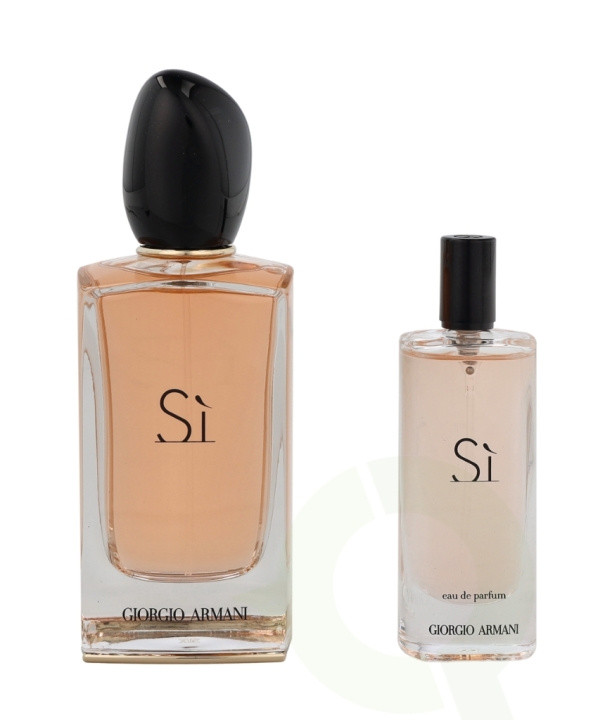 Armani Si Giftset 115 ml Edp Spray 100ml/Edp Spray 15ml i gruppen SKÖNHET & HÄLSA / Doft & Parfym / Parfym / Parfym för henne hos TP E-commerce Nordic AB (C72484)