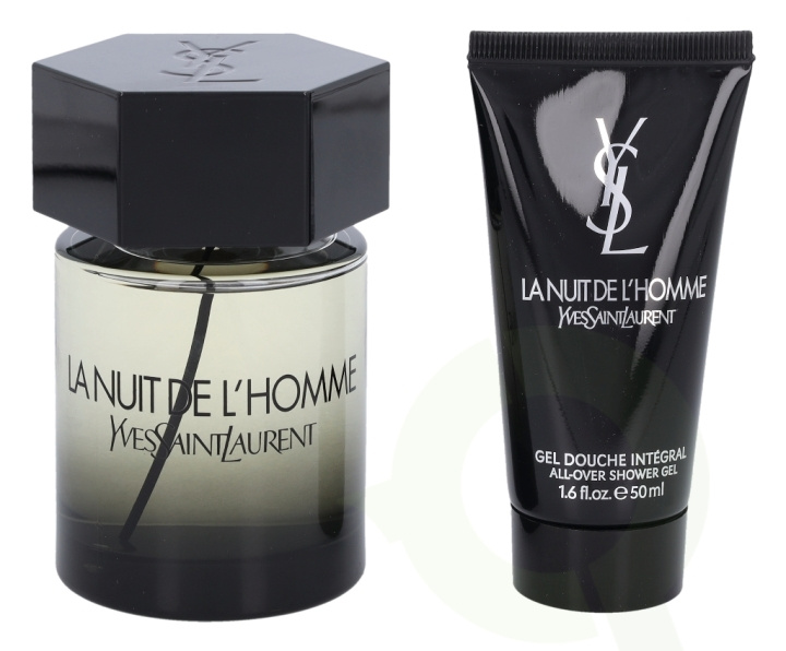 Yves Saint Laurent YSL La Nuit De L\'Homme Giftset 150 ml Edt Spray 100ml/Shower Gel 50ml i gruppen SKÖNHET & HÄLSA / Presentkit / Presentkit För Honom hos TP E-commerce Nordic AB (C72595)