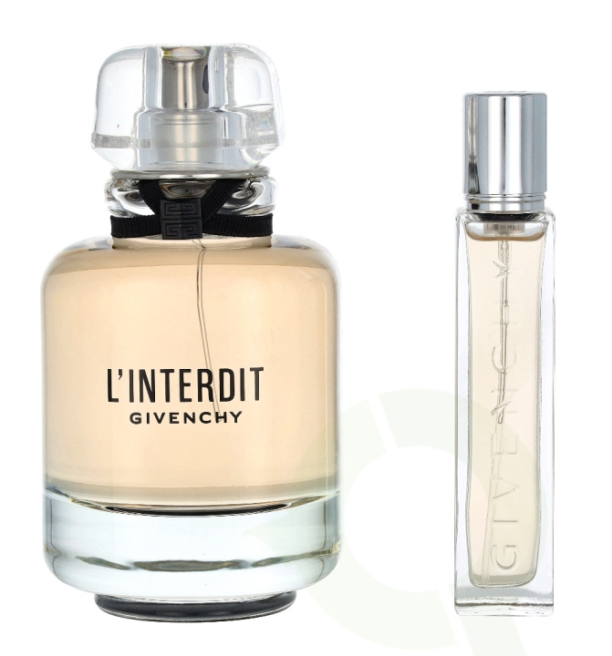 Givenchy L\'Interdit Giftset 92.5 ml Edp Spray 80ml/Edp 12,5ml i gruppen SKÖNHET & HÄLSA / Doft & Parfym / Parfym / Parfym för henne hos TP E-commerce Nordic AB (C72971)