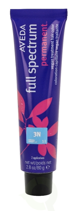 Aveda Full Spectrum Permanent Vegan Pure Tone Hair Color 80 gr Vegan Treatment Hair Color 3N i gruppen SKÖNHET & HÄLSA / Hår & Styling / Hårvårdsprodukter / Hårfärg / Hårfärg & Färgbomb hos TP E-commerce Nordic AB (C73227)