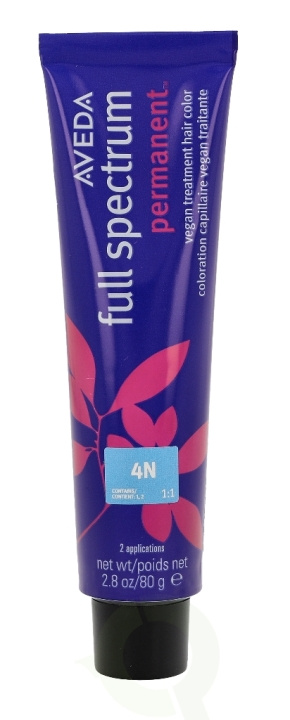 Aveda Full Spectrum Permanent Vegan Pure Tone Hair Color 80 g 4N i gruppen SKÖNHET & HÄLSA / Hår & Styling / Hårvårdsprodukter / Hårfärg / Hårfärg & Färgbomb hos TP E-commerce Nordic AB (C73228)