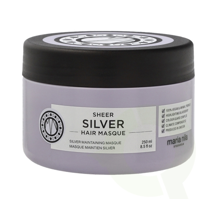 Maria Nila Sheer Silver Hair Mask 250 ml Sulphate & Paraben Free i gruppen SKÖNHET & HÄLSA / Hår & Styling / Hårvårdsprodukter / Hårinpackning hos TP E-commerce Nordic AB (C73633)