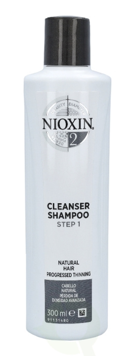 Nioxin System 2 Cleanser Shampoo 300 ml Natural Hair Progressed Thinning/Step 1 i gruppen SKÖNHET & HÄLSA / Hår & Styling / Hårvårdsprodukter / Schampo hos TP E-commerce Nordic AB (C73648)