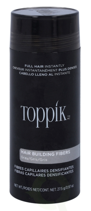 Toppik Hair Building Fibers - Grey 27.5 gr i gruppen SKÖNHET & HÄLSA / Hår & Styling / Hårvårdsprodukter / Hårfärg / Hårfärg & Färgbomb hos TP E-commerce Nordic AB (C73919)