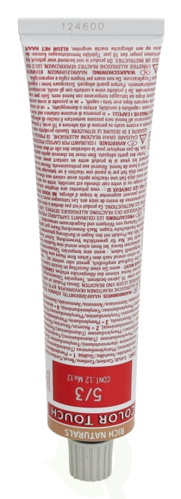Wella Color Touch - Rich Naturals 60 ml #5/3, Light Gold Brown, Ammonia Free i gruppen SKÖNHET & HÄLSA / Hår & Styling / Hårvårdsprodukter / Hårfärg / Hårfärg & Färgbomb hos TP E-commerce Nordic AB (C73977)